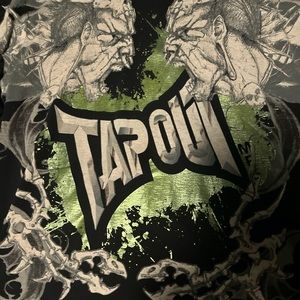 Tap out tee crazy graphic very baggy affliction emo